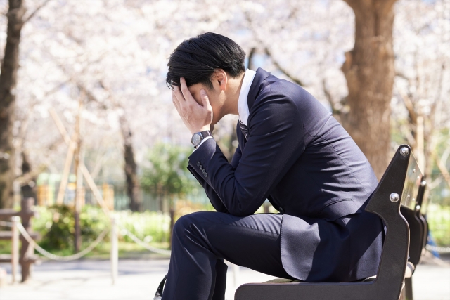 失敗して落ち込む就活生